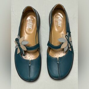 Hotter Comfort Concept Hollie Women's Teal / Opal Mary Jane Flats